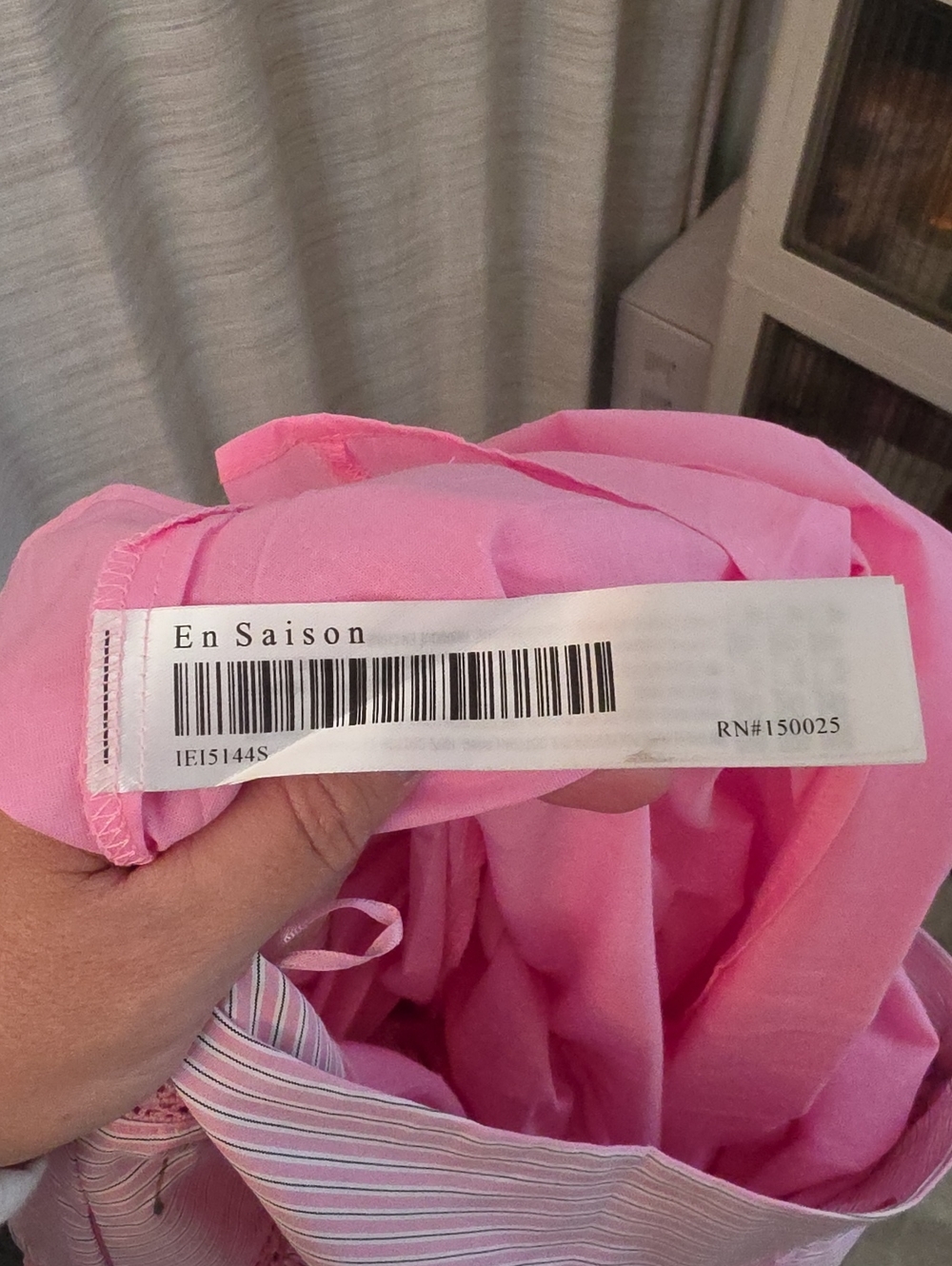NWT En Saison Fruit Medley Stripe Midi Skirt Pink Size Extra Small - Picture 11 of 12